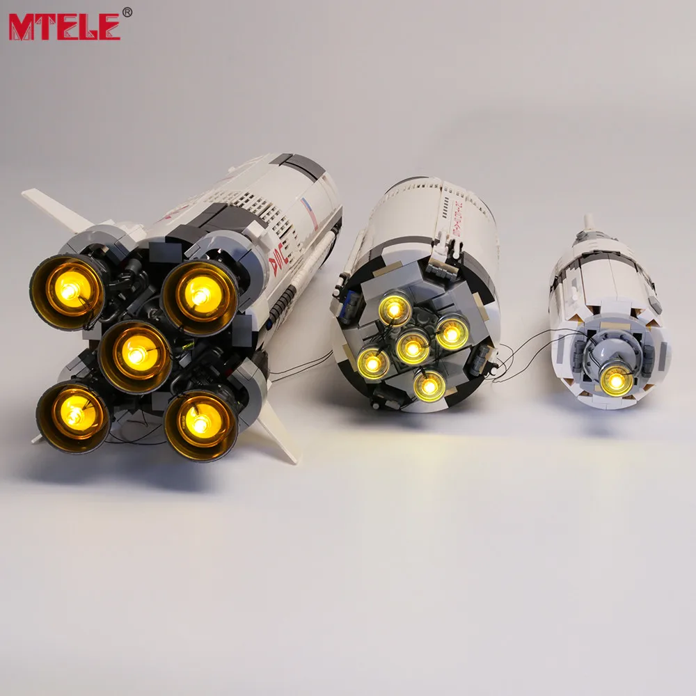 Comprar MTELE marca LED Kit de iluminación de juguete para el Apollo Saturno V Launch Lighting Set compatible con 21309 sin modelo de bloques de construcción