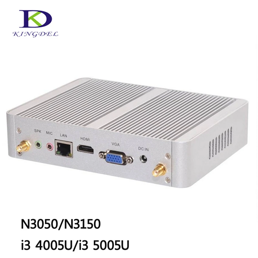Cheapest i5 i3 Broadwell Fanless Mini PC Windows 10 Barebone Computer Intel Core i3 4005U i3