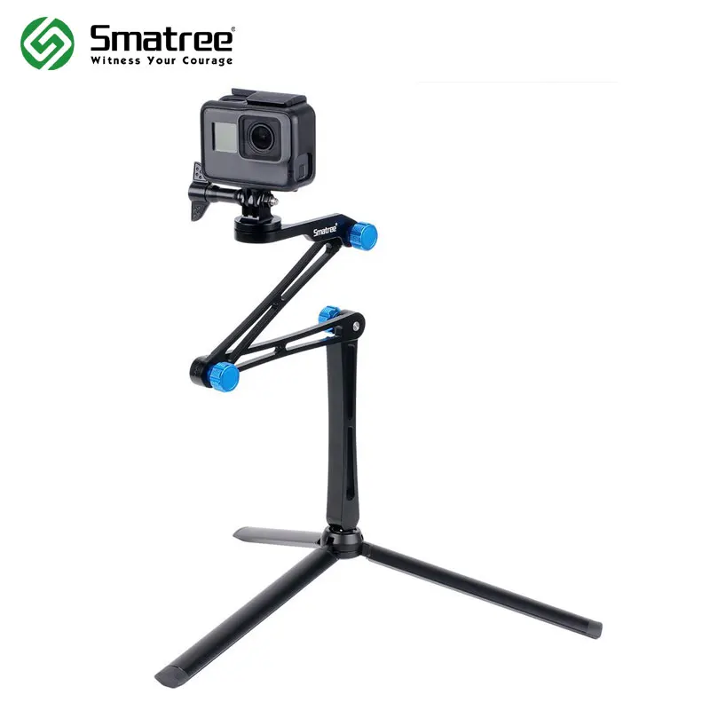Smatree X1S складной полюс/монопод для GoPro Hero 8/7/6/5/4/3 +/3/Session Ricoh Theta S/V экшн камер DJI OSMO