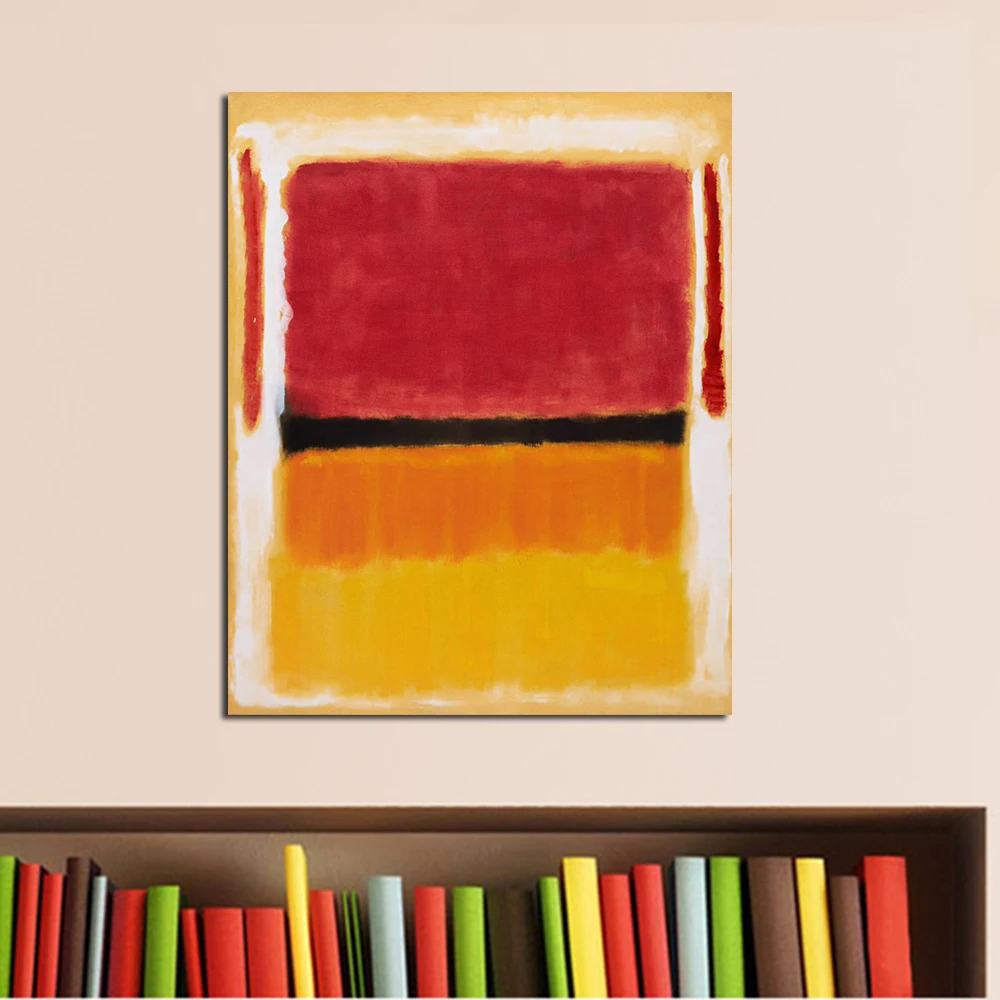 JQHYART Mark Rothko классическая картина маслом настенная художественная картина домашний Декор Гостиная Современная печать на холсте без рамки