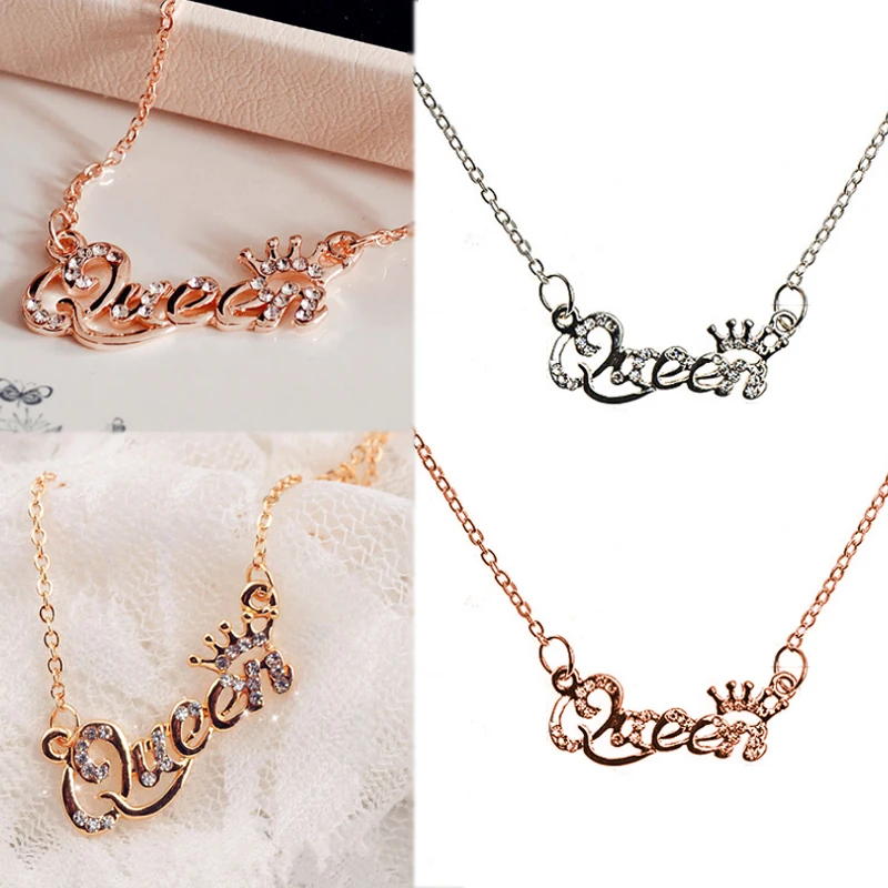 

1PC Allergy Free Women Free Shipping Rose Golden Crystal Silver Letter 2019 New Arrival Korean Golden Adjustable Girls Queen