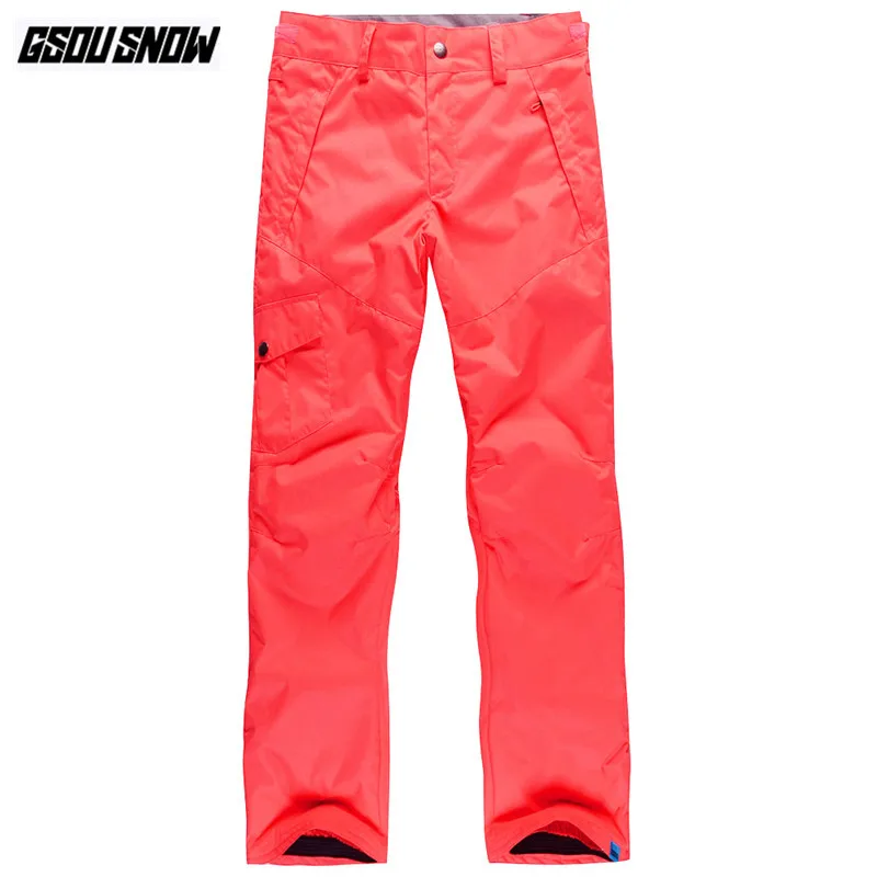 GSOU SNOW Brand лыжные штаны Для женщин сноуборд Зимние Водонепроницаемый Лыжный Спорт
