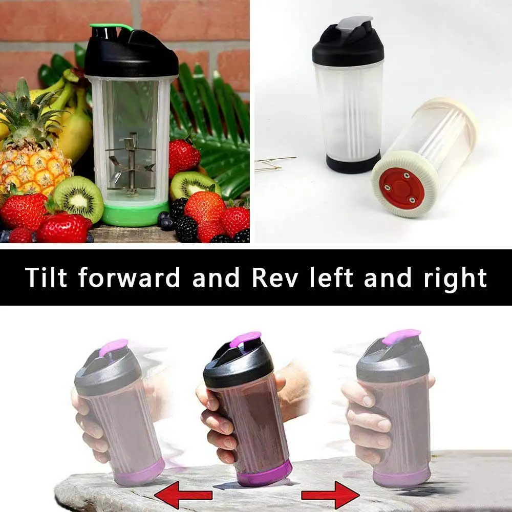 Portable Non Electric Portable Blender Fruit Mixing Bottle Shakes Smoothies Blender Juicer Cup