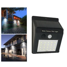 Светодиодный светильник-вспышка на открытом воздухе, настенный светильник на солнечной батарее, водонепроницаемый уличный светильник для сада, автоматический светильник с датчиком движения, ночной Светильник