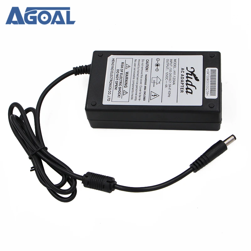 AC 100-240V к DC 12V 4A 48W адаптер питания для светодиодной полосы света CCTV камеры наблюдения V56 стандарт США/Великобритании/ЕС/Австралии