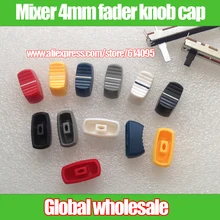 6 шт. микшер консоль эквалайзер Овальный 4 мм Ручка регулятора уровня крышка/потенциометр скольжения железная ручка пластиковая ручка фейдер крышка монохромный