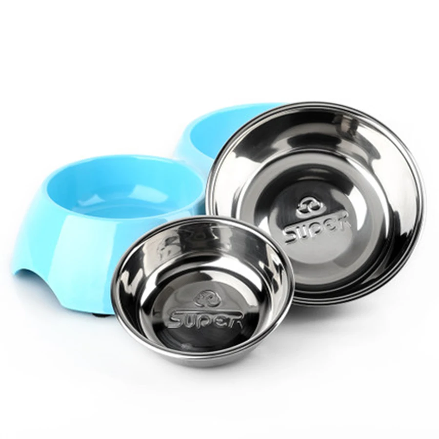 Large Dog Bowl Stainless Steel Water Bottle Food Container Bebedouro