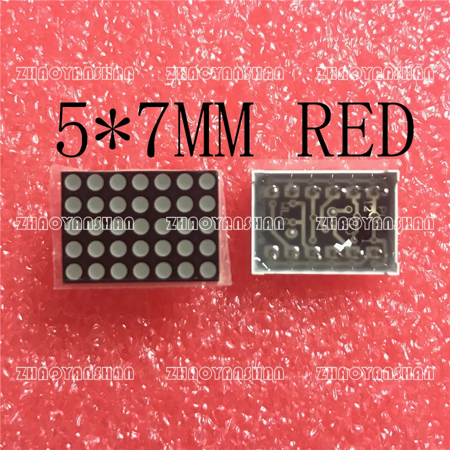 

10pcs X LED Dot Matrix Display 5x7 1.9mm Red Common Anode/Common Cathode LED display 757AS/757BS Free Shipping