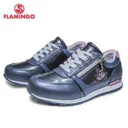 Фламинго 2018 удобные весна и осень дышащий крюк и петля Повседневное ортопедическая обувь для прогулки обувь для девочки 81P-XY-0656