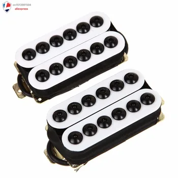 

1 Set Bridge&Neck Guitar Humbucker Pickup Invader Style, White