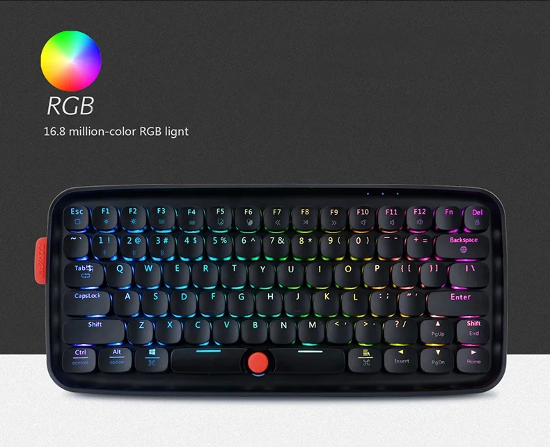 Все новые Ajazz ZERO DOT двойной режим Bluetooth/USB проводной RGB планшет с подсветкой