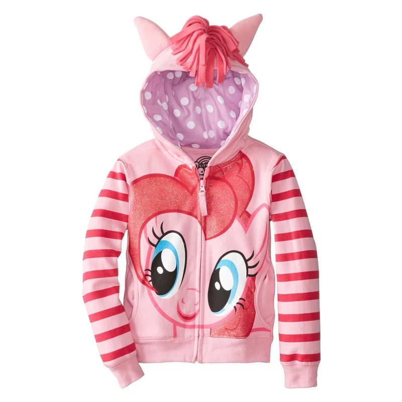 Г. новая верхняя одежда для маленьких девочек с изображением единорога Детское пальто милое пальто и толстовки и куртка для девочек Одежда для детей с рисунком пони