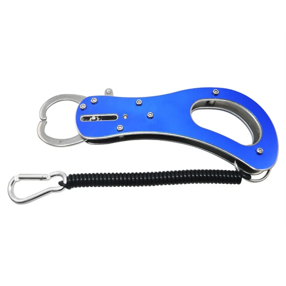 

Stainless Steel Fish Grip Lip Trigger Lock Fishing Tackle Gripper Grabber Grab Tool Useful Fishing Accessory