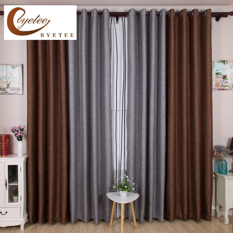 {byetee} Modern Bedroom Blackout Kitchen Luxury Curtains Doors For Shading Cloth Living Room {byetee} Modern Bedroom Blackout Kitchen Luxury Curtains Doors For Shading Cloth Living Room