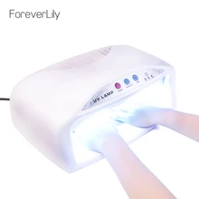 Foreverlily Профессиональный 2 ручной 54W УФ-лампы для ногтей сушилка с вентилятором 2/3/5 мин УФ-лампы для ногтей отверждения гели для ногтей маникюрный набор инструментов