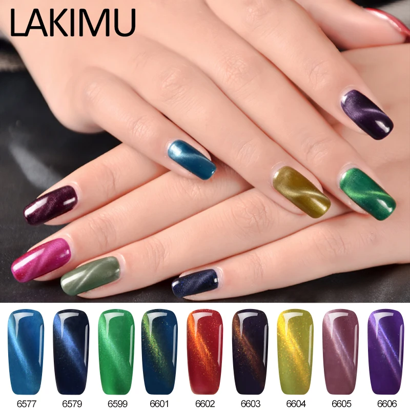 Lakimu Soak Off УФ гель для ногтей Permanente 3D Магнитный Гелевый лак Лаки магнетический