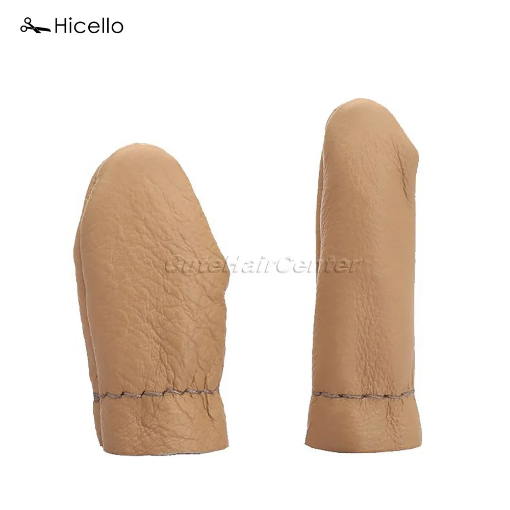 

Hicello 10 Pairs Finger Safe Embroidery Tool Leather Needle Felting Thumb Index Finger Protector Thumb Index Thimble Craft Tool
