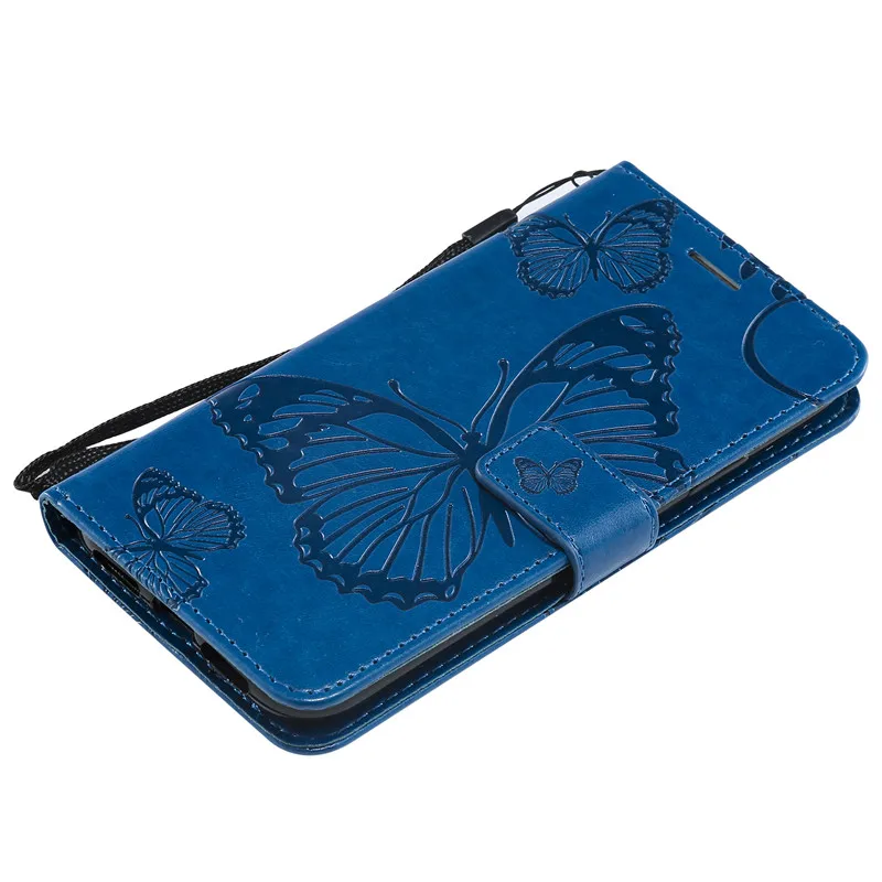 Flip Leather Case sFor Fundas iPhone 9 case 3D butterfly Embossed PU Cover For iPhone XR 6.1inch Wallet Cover Stand Phone Cases (15)