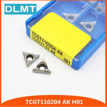 

10Pcs TCGT110204 AK H01 TCGT21.51 Aluminum cutter blade Insert Mill Tool Machining Center Cutting Tool wood turning tools AL+TIN