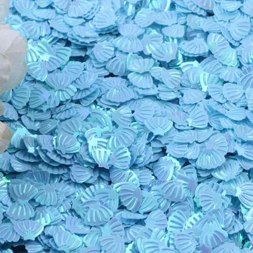Блесток 6*8 мм многоцветный корпус блёстки пайетки DIY ремесло шитье Свадебный материал для женщин и детей аксессуары для одежды 1200 шт(20 г - Цвет: AB blue