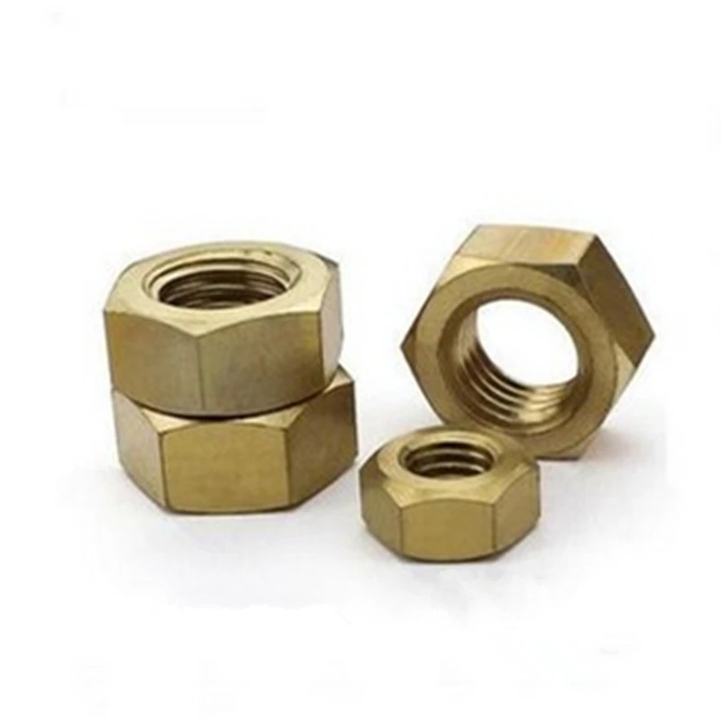 50 шт. шестигранные медные гайки M1.6 M2 M2.5 M3 M4 M5 M6 H62|brass hex nut|hex nuthexagonal nut |