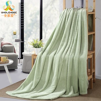 

Throws Flannel Blanket Home Textile Solid Air Sofa Bedding Winter Warm Soft Bedsheet For Beds Home Decoration 1PCS/Lot