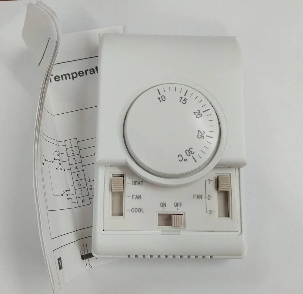 220VAC Honeywell Room Mechanical Thermostat Air Conditioner Heat Fan