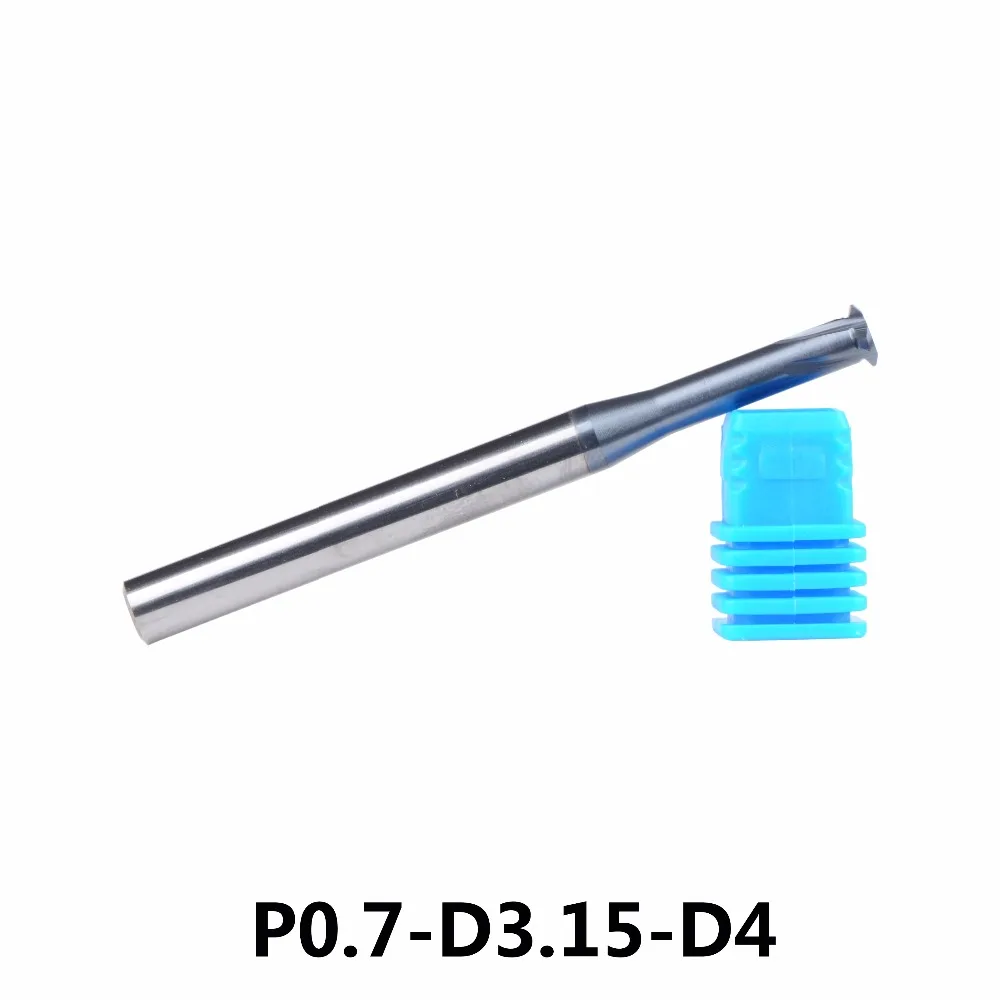 tungsten carbide alloy Single teeth thread milling cutter 1pc P0.7*d3