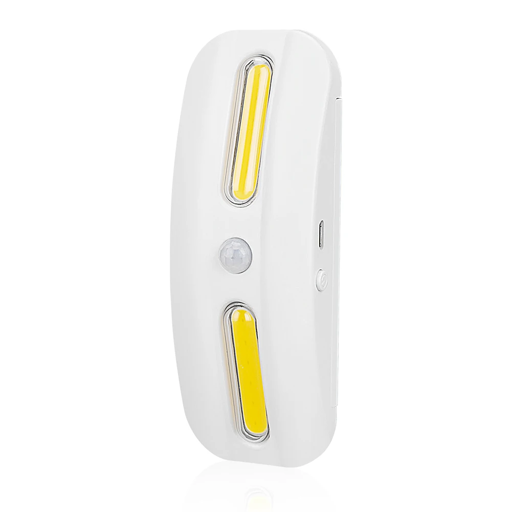 Coquimbo светодиодный светильник с датчиком движения USB Перезаряжаемый Ночной светильник COB Светодиодный УФ-светильник+ белый светильник с датчиком движения
