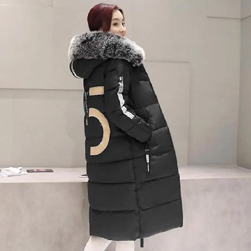 D'hiver Parka Femmes De Épais Noir Green Taille Capuchon Grand Survêtement army Fourrure Manteau Col À Rembourré 6xl Chaud Mode La Veste Coton gris Long Plus eWdxoQrECB
