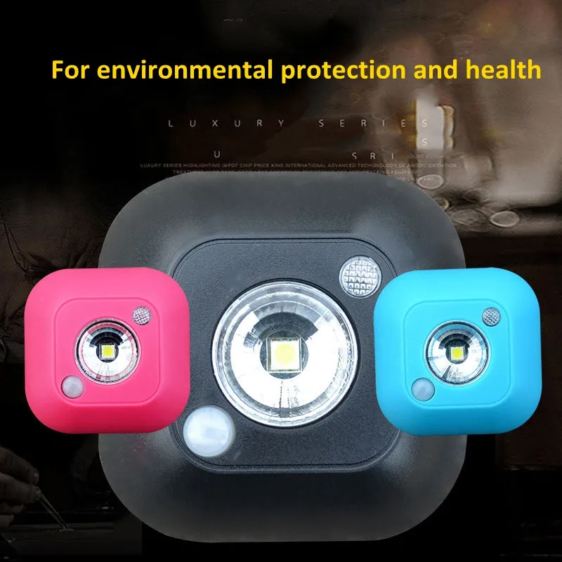 Mini Wireless Infrared PIR Motion Sensor Activated Ceiling Emergency Night Light Battery Powered Porch Lamp 11