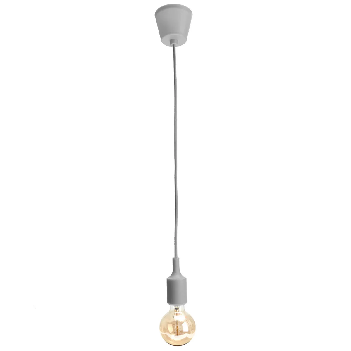 

E27/E26 60W Hanging Pendant Lamp Socket Fixture Lamp Base Silicone Ceiling Pendant Light Bulb Lamp Holder With 150cm Cable