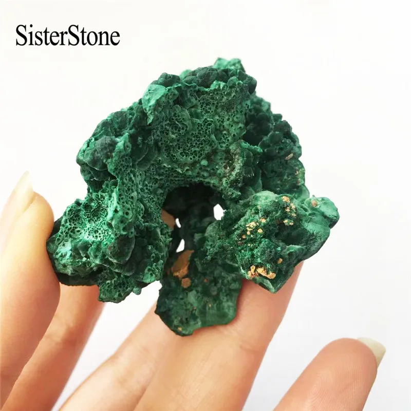 Природный камень зеленый Малахит минерал 1 шт драгоценные камни и минералы целебные необработанные камни для сбора
