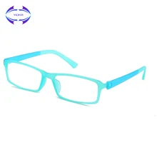 VCKA женские мужские тонкие очки для чтения с плоским верхом и карманом, легкие дешевые прямоугольные очки для чтения Пресбиопии+ от 1,0 до 4,0