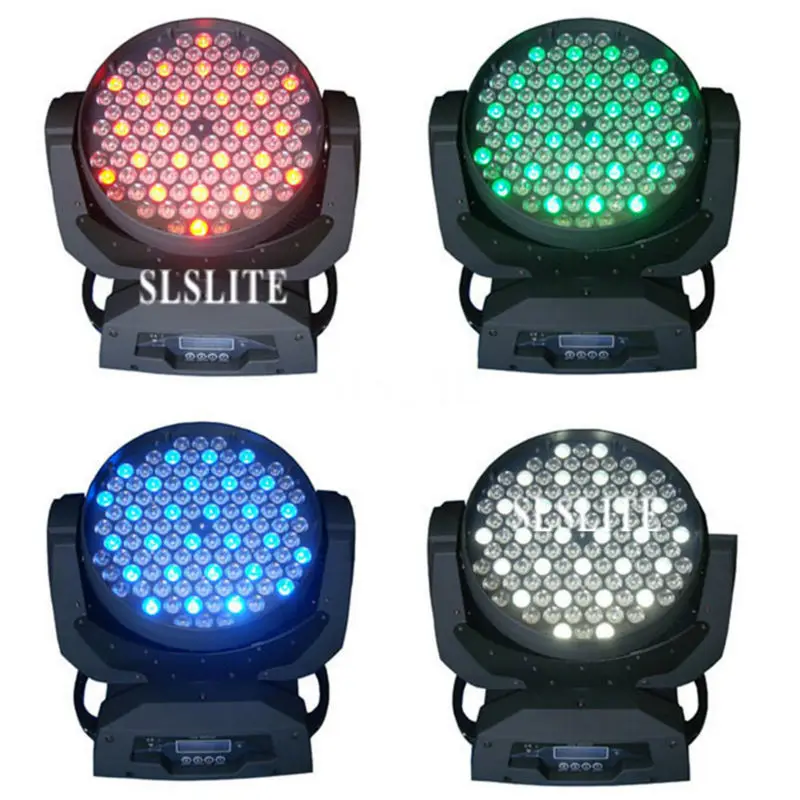 Pçs e lote com Flightcase Luz de Palco 4 108x3 w Rgbw Led Wash Moving Head Light Led Iluminação Stage Washer Dmx dj Stage Iluminação 108x3 w 17 RGBW LED Wash Moving Head Light LED