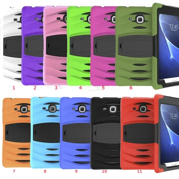 

30pcs/lot Heavy Duty Shockproof Rubber Hard Case With Kickstand For Samsung Galaxy Tab A 7.0 T280 T285