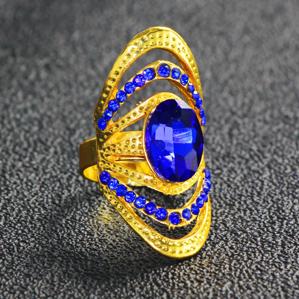 Женское кольцо в эфиопском стиле 7 цветов|big ring|ring goldgold color |