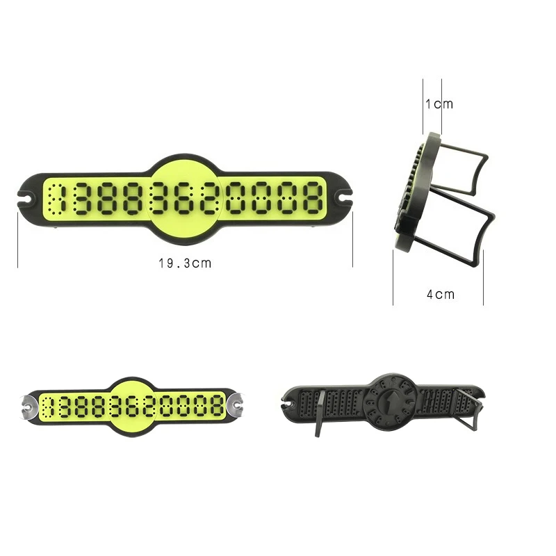 DIY строительные блоки Авто временная парковка карты номерной знак телефона с присосками держатель номерного знака автомобиля Стайлинг стикер
