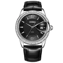 Relogio feminino lurxury brand women watches leather quartz watch Fashion dress ladies wristwatch waterproof 50m CASIMA#2631