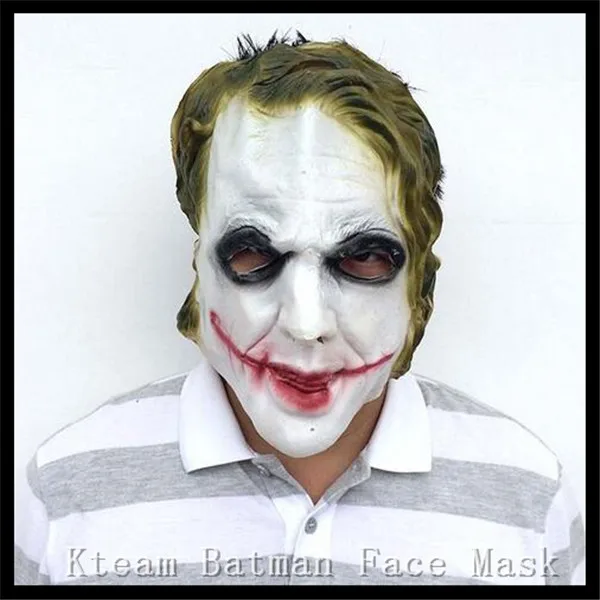 Free shipping Famous Movie Batman Dark Knight Face Mask Cosplay Adult