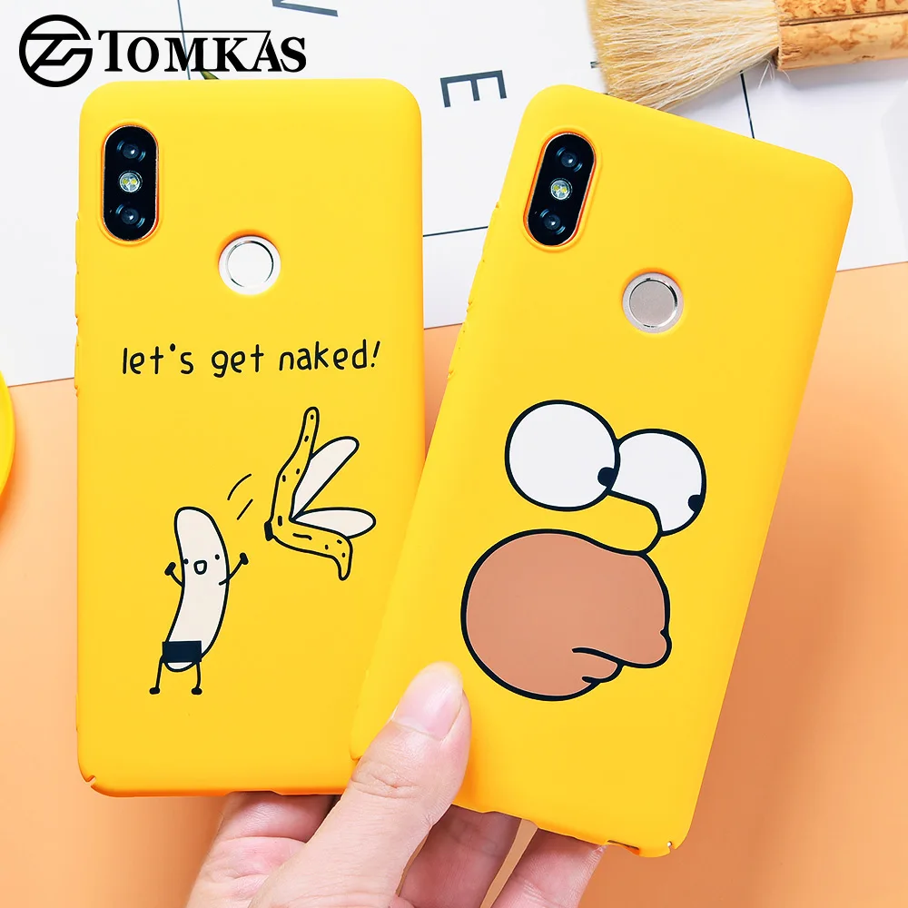 Милый мультяшный чехол TOMKAS для Xiaomi Redmi Note 5 телефона 4X Plus чехлы Mi A1 задняя крышка