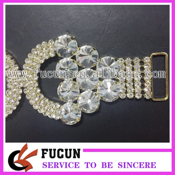 (30 шт./лот) Мерцание золота со стразами разъем для конкурс купальник|rhinestones connectors