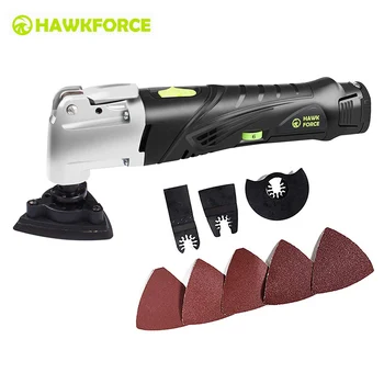 

12V Cordless Multi Tool Multifunctional Oscillating Tools Kit 6 Speed Electric Trimmer Quick Change Accessory System Power Tools