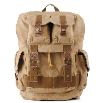 

yesetn 052917 new hot man canvas travel backpack male vintage canvas bag