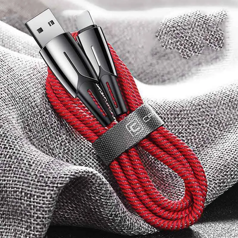 BOLAKER нейлон Быстрая зарядка быстрое зарядное устройство линия USB интерфейс для iphone ipad Быстрая зарядка