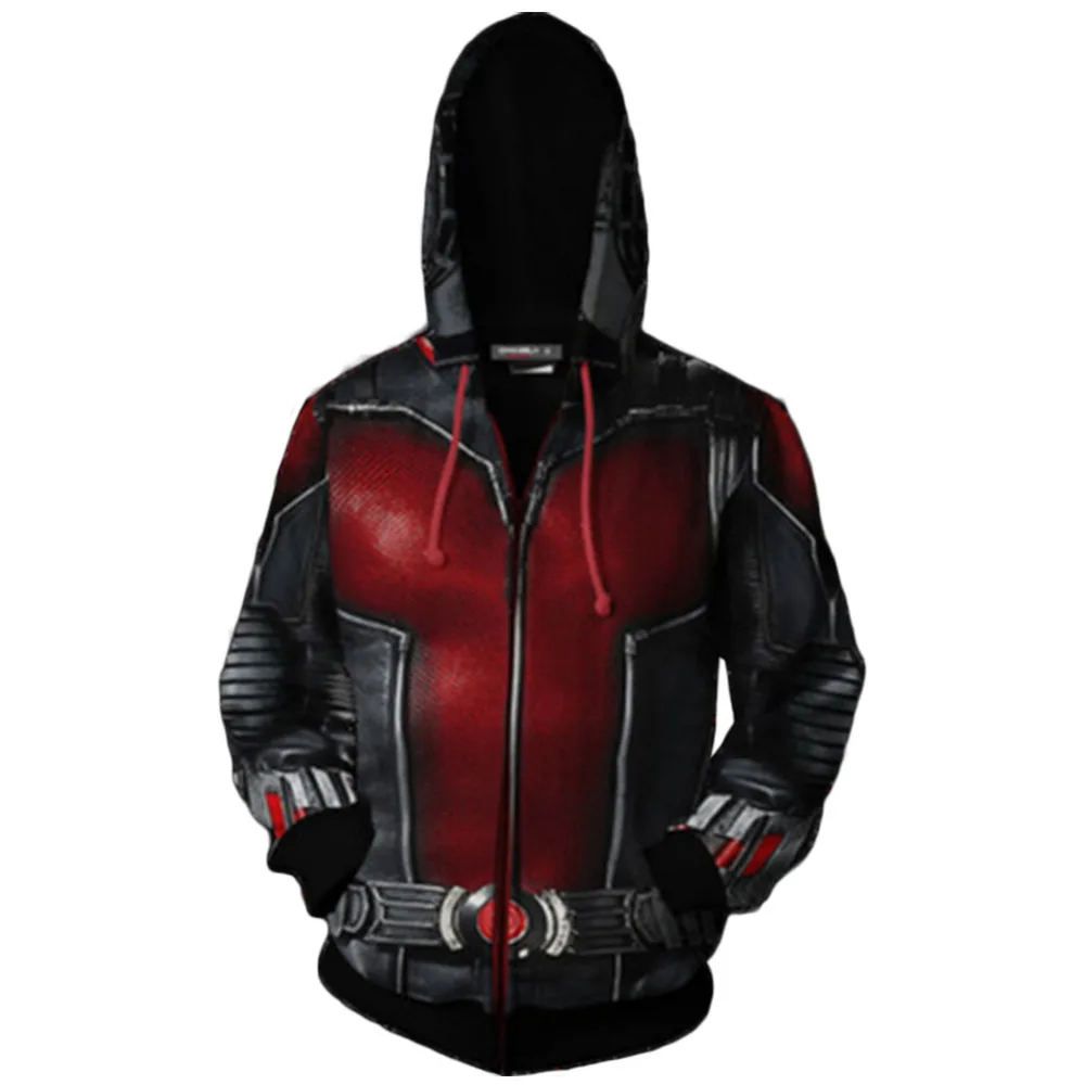 

Teen Hoodie Avengers 4 Endgame Quantum Realm Suit Zip Up Jacket Sweatshirt For Adults Unisex