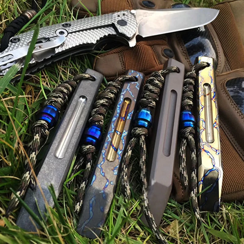 

IN Titanium Handmade Custom Titanium Alloy Long Version Crowbar EDC Multi-function Portable Tool Camping Equipment