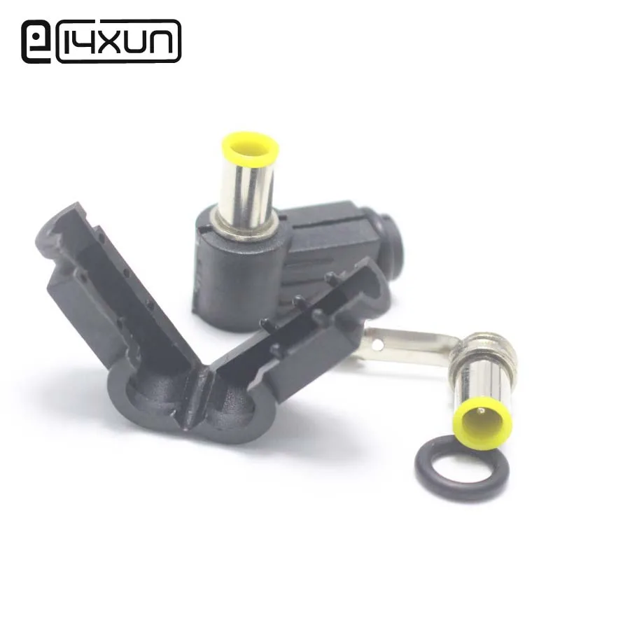 1pcs 6.5*4.4mm Male DC Power jack Plug Connector Right Angle Welding
