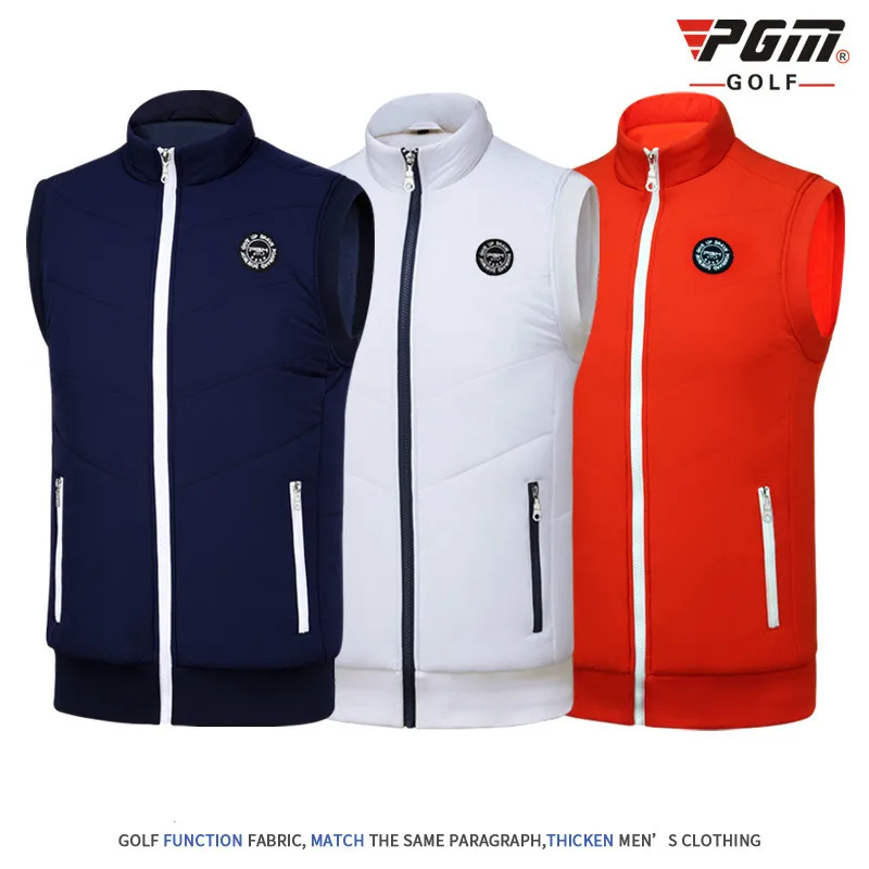 

2018 PGM men's Golf t shirt golf vest cashmere warm sport vest for men Close skin soft match jersey size M-XXL