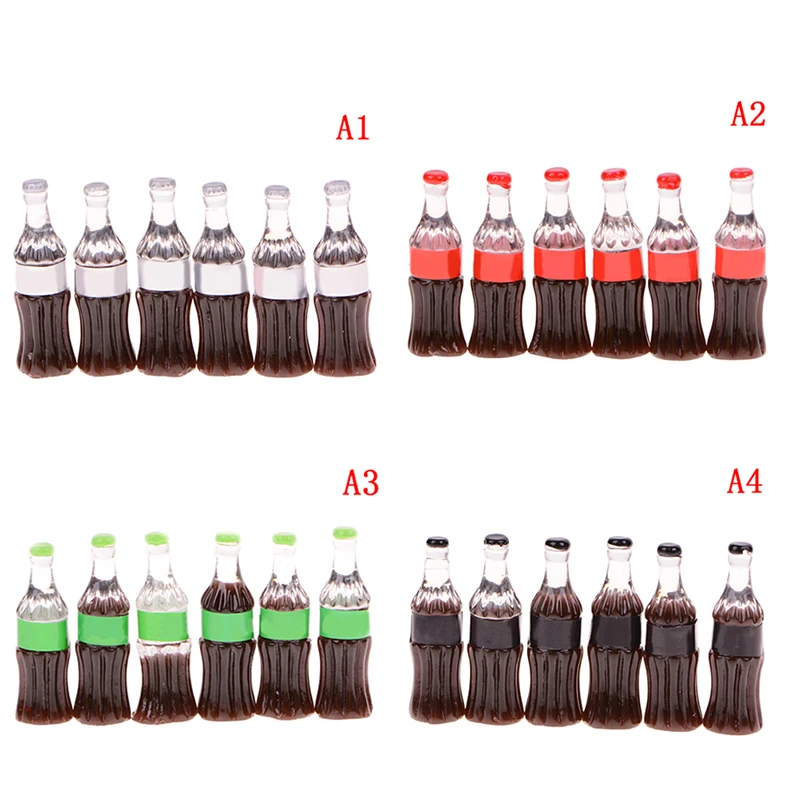 

6PCS Slime Charms Bottle Resin Plasticine Slime Accessories Beads Making Supplies For DIY home decoration Scrapbooking Crafts